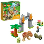 LEGO DUPLO Jurassic World T. rex and Triceratops Dinosaur Breakout 10939 Building Toy Set (36 Pieces)