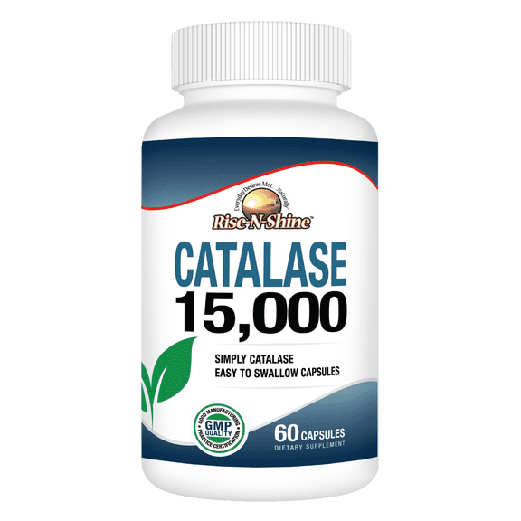 Catalase 15,000 60 Count by Rise-N-Shine Antioxidant Hair Support
