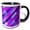 Black/White, variant on 3drose, Seamless Abstract Diagonal Stripe Pattern Background Design, 15oz Mug