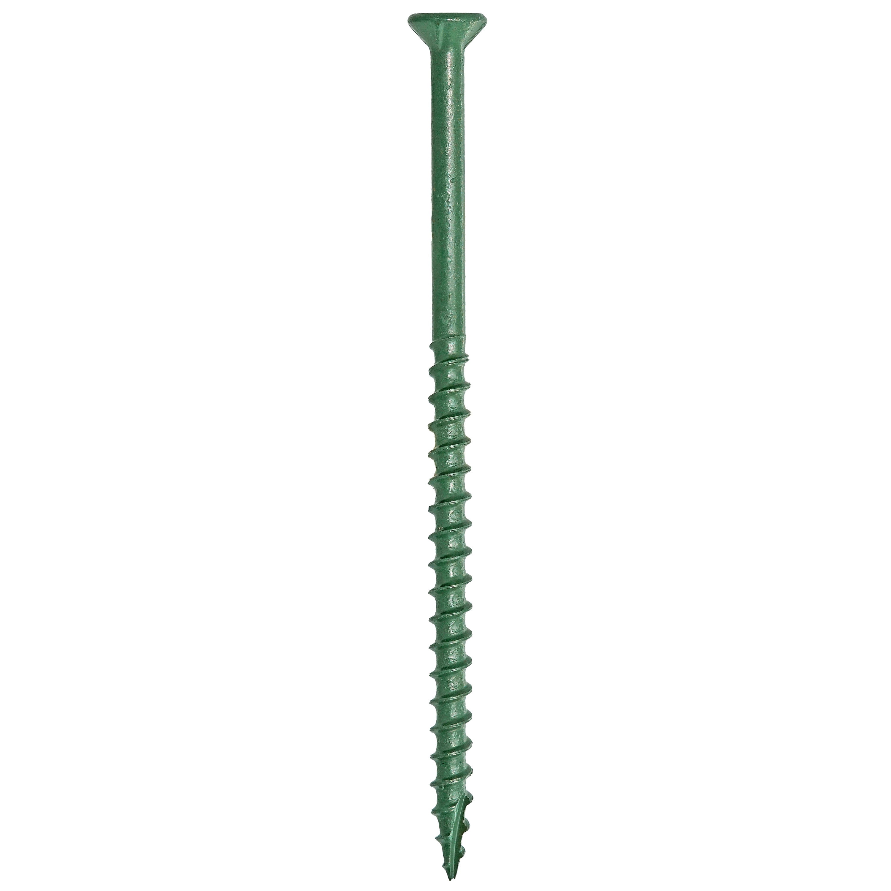 (2 pack) (2 pack) Grip-Rite PrimeGuard Plus #10 x 4 in. Green Wood to Wood Deck Screw 1lb.