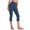 Dark Blue, variant on Vivianyo HD Women's High Waist Capri Yoga Leggings, Stretch Tight Workout Athletic Cropped Pants for Women, All Season Active Bottoms for Gym and Daily Walks, Sizes S-3XL