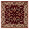 thumbnail image 2 of Safavieh Heritage Valery Oriental Wool Area Rug, Red/Ivory, 4' x 4' Square, 2 of 11