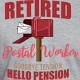 thumbnail image 3 of CafePress - Retired Postal Worker Funny Postman Hello T Shirt - Fitted T-Shirt, Vintage Fit Soft Cotton Tee, 3 of 4
