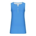 thumbnail image 4 of Wycnly Summer Saving Tank Top for Women Womens Tops Button up Sports Breathable Slim Henley Shirts Tunic Casual Solid Sleeveless Blouses Girls Sleeveless Shirt, 4 of 4