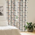 thumbnail image 2 of Ambesonne Robot Curtains, Super Robot, Pair of 28"x84", Multicolor, 2 of 5