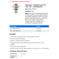 thumbnail image 2 of Thermostat - Compatible with 1979 - 1985, 1987 - 1988 Mazda RX-7 - Motorad, 2 of 2