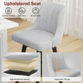 Counter Height Swivel Bar Stool, 24" Upholstered Fabric Barstools Set