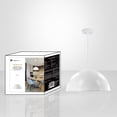 thumbnail image 3 of Xtricity - Pendentif, Largeur 17,91", de la Collection Trebecca, Blanc, 3 of 4