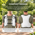 Running Hydration Vest with Two 500ml Soft Flasks, White, Medium ...