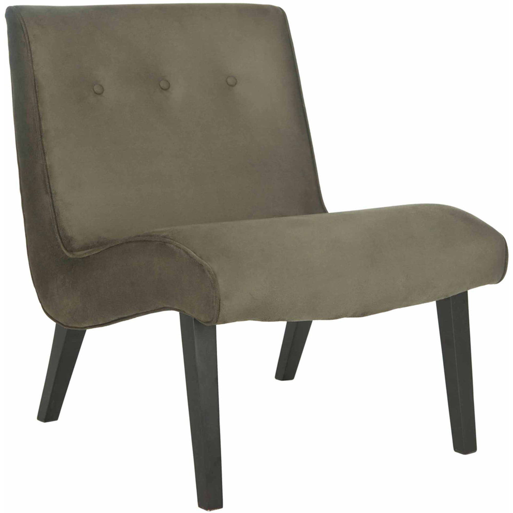 SAFAVIEH Mandell Transitional Glam Tufted Chair W/ Buttons, Forest Green