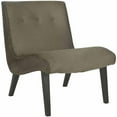 thumbnail image 3 of SAFAVIEH Mandell Transitional Glam Tufted Chair W/ Buttons, Forest Green, 3 of 4