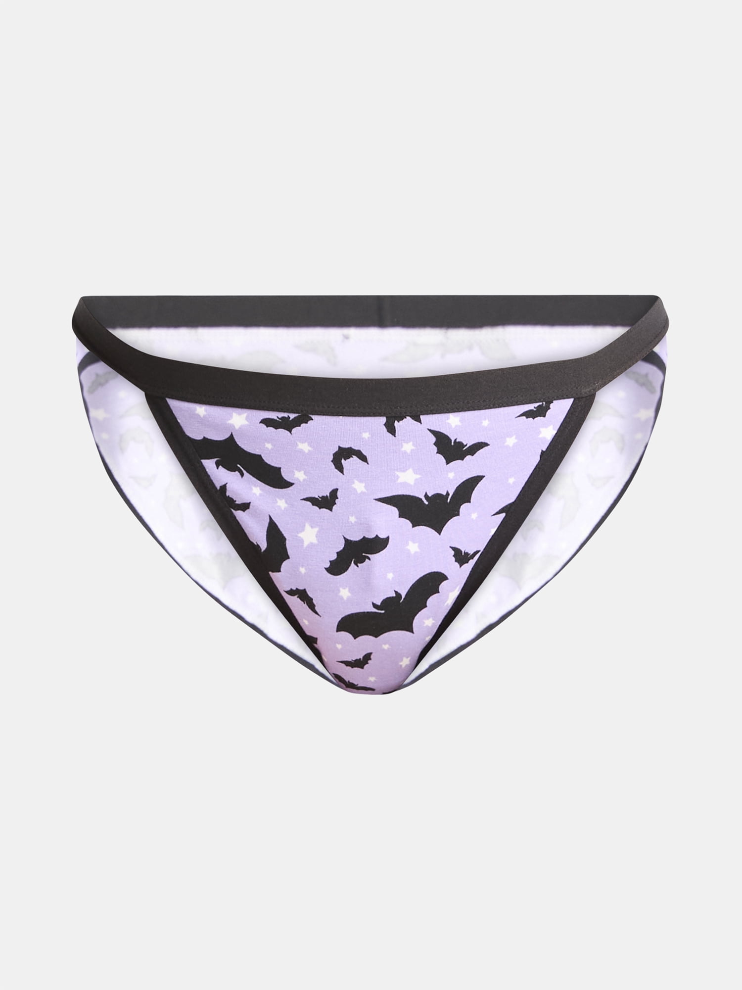 Way to Celebrate Women's Halloween String Bikini Panties, 3-Pack, Sizes S-XXL