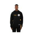 thumbnail image 4 of Men's New Era  Black Pittsburgh Steelers Combine Authentic Raglan Scuba Full-Zip Hoodie, 4 of 5