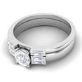 thumbnail image 4 of 0.50 Ct EF/VVS1 Round Moissanite Promise Rings 925 Sterling Silver Solitaire Women Ring, 4 of 7