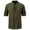 Army Green, variant on ZGRBOU Men's Medieval Lace Up Stand Collar Shirt Vintage Ribbed Knit Long Sleeve Tops Renaissance Pirate Casual Blouse