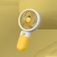 thumbnail image 3 of DEELLEEO Cute Fruit/FLOWER Mobile Phone Stand Strawberry Pineapple Avocado Handheld Small Fan Portable USB Charging Fan, 3 of 5