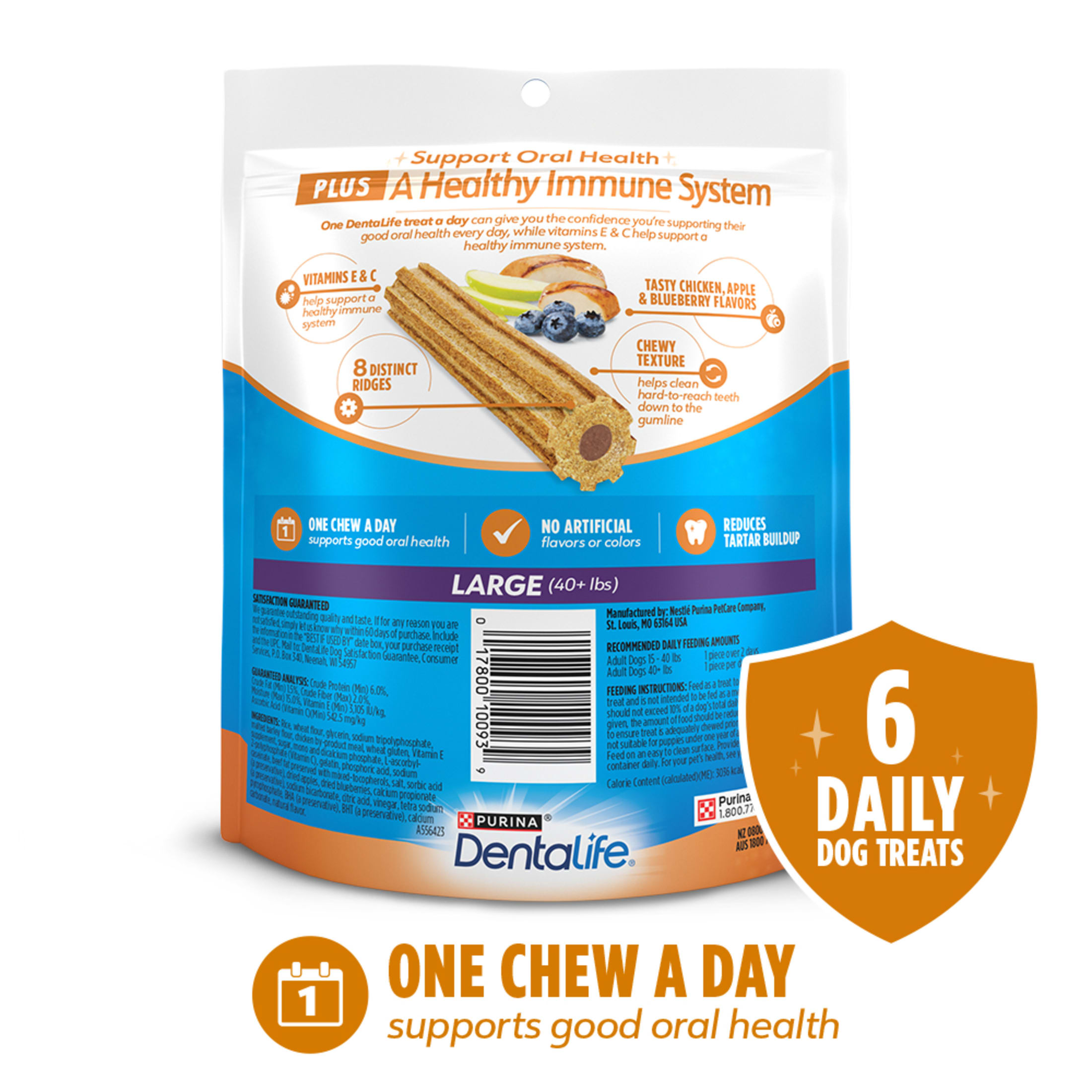 Purina DentaLife Plus Immune Support Large Dog Treats photo 6