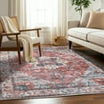 thumbnail image 3 of Delara 5'x7' Machine Washable Area Rug, Soft & Durable, Non-Slip, Stain Resistant, Persian Sunset, for Bedroom, Living & Dining Room, 3 of 8