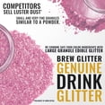thumbnail image 6 of Brew Glitter - Pink Edible Drink Glitter - Bold Sparkle, Beverage-Safe, 25g Spray Pump, 6 of 9