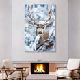 thumbnail image 2 of Elephant Stock Winter Mule Deer Wall Art - Vertical Multi Panel Canvas - Hallway Wall Decor - Animal Multi Panel - Blue And Brown Decor - 48" x 74", 2 of 8