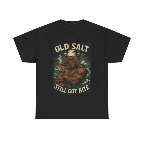 Old Salt Navy Veteran Nautical Sea Sailor Military Pride Unisex T-Shirt A12572, up to size 5XL