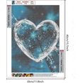 thumbnail image 4 of 5d Diy Diamond Painting Adults Kit, Love Heart Diy Full Diamond Pasted Painting Rhinestone Embroidery Cross Stitch Arts Crafts Diamond For Home Wall D, 4 of 5