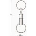thumbnail image 2 of 2pcs quick release detachable key rings pull apart key rings double split key rings, 2 of 5