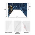 thumbnail image 6 of Blue Yellow Leaves Kitchen Swag Valances for Windows, Spring Summer Pastoral Swag Valances Curtains for Living Room, Rod Pocket Window Treatments for Bathroom, Bedroom, Cafe, 56"x36", 6 of 6