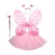 thumbnail image 4 of Disfraz de hada para niñas, disfraz de ángel, tutú, disfraz de mariposa para cosplay de vacaciones Rosa Yuyangstore disfraz de hada, 4 of 8