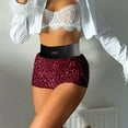 thumbnail image 6 of Ailaofu Sequin Shorts for Women High Waist Party Night Out Concert Outfit Sparkly Mini Shorts, 6 of 7