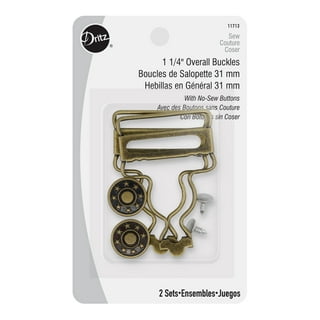 16pcs Suspender Buckles Metal Overall Buckles Replacement Belt
