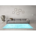 thumbnail image 3 of Ahgly Company Indoor Square Persian Light Blue Traditional Area Rugs, 3' Square, 3 of 4