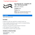 thumbnail image 2 of Rear Brake Shoe Set - Compatible with 1988 - 2000 Chevy K2500 1989 1990 1991 1992 1993 1994 1995 1996 1997 1998 1999, 2 of 2