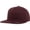 Maroon, variant on by Yupoong Mens/Womens Flat Visor Cap