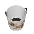 thumbnail image 3 of Haiem Brown Cat Cartoon Laundry Basket, Laundry Hamper, Collapsible Laundry Baskets, Dirty Clothes Hamper, Waterproof with Handles for College Dorm, Family-Medium, 3 of 8