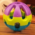 thumbnail image 2 of UDIYO Pet Playing Ball Ball Shape Durable Colorful Cats Playing Ringing Ball for Chewing, 2 of 7