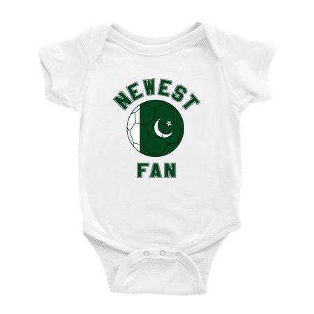

Newest Pakistan National Soccer Team Fan Cute Baby Romper (White 12-18 Months)