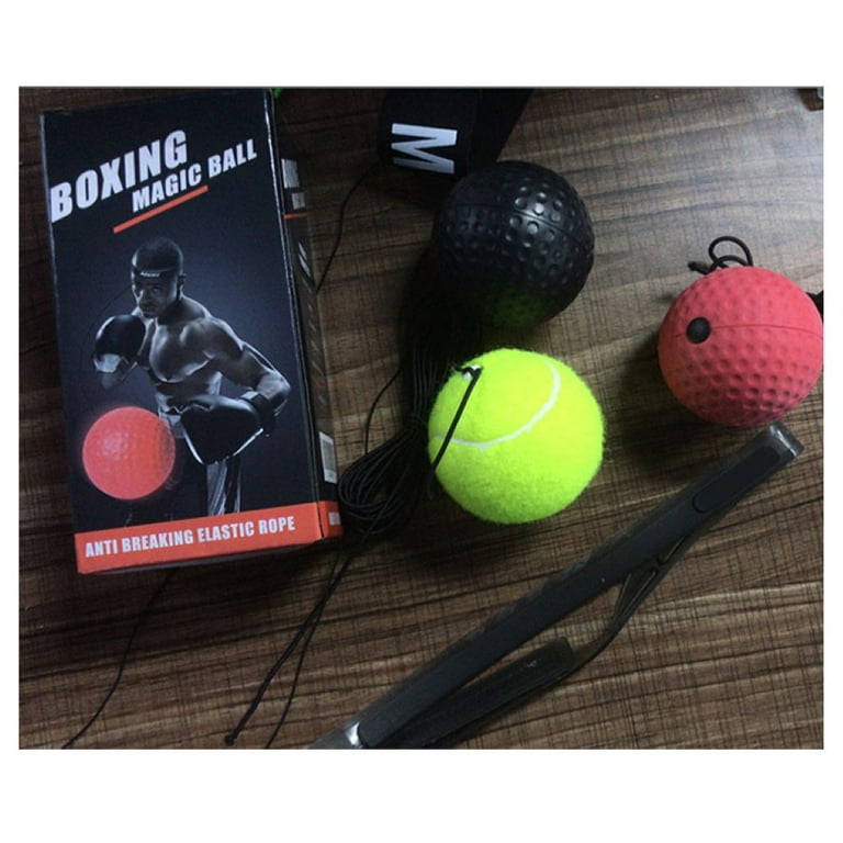 Miirene Boxing Ultimate Reflex Ball Set - React Reflex Ball Plus Adjustable  Headband Great for Reflex Timing Accuracy Focus and Hand Eye Coordination