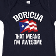 thumbnail image 4 of Inktastic Boricua Means Im Awesome Puerto Rican Boys or Girls Baby Bodysuit, 4 of 5