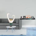 thumbnail image 2 of Figura de escritorio,Decoración de escritorio con forma de corazón para oficina o hogar,Escultura mural,Escultura decorativa de pared con flores de metal estilo bohemio,Arte de pared rústico, 2 of 8