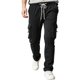 thumbnail image 2 of Ceisia Men's All-Season Fashion Casual Pants Gift - Solid Color Elastic Waist Full-Length Pants with Functional Pockets, 2 of 9