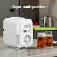 thumbnail image 5 of GIANNA Mini Portable Small Refrigerator for Office Car, 4L/6 Can Cooler & Warmer Compact Fridge for Skincare, White, 5 of 5