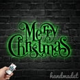 thumbnail image 3 of Handmadetneonsign Merry Christmas Metal Wall Art Light, Christmas Metal Sign Wall Decor, Christmas Metal Decor 62300, 3 of 5