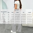 thumbnail image 3 of Nekdswn Boys Cargo Sweatpants 4‑15 Years Kids Fleece Lined Wide Leg Loose Pants Casual Elastic Drawstring Adjustable Cuff Trousers, 3 of 8