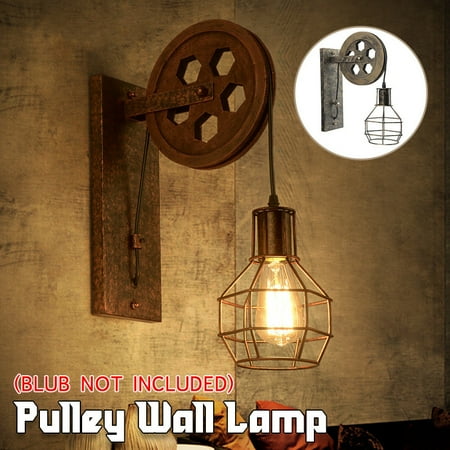1 Light Wall Sconce Keyed Socket Pulley Led Wall Sconce Keyed Socket Pulley Led