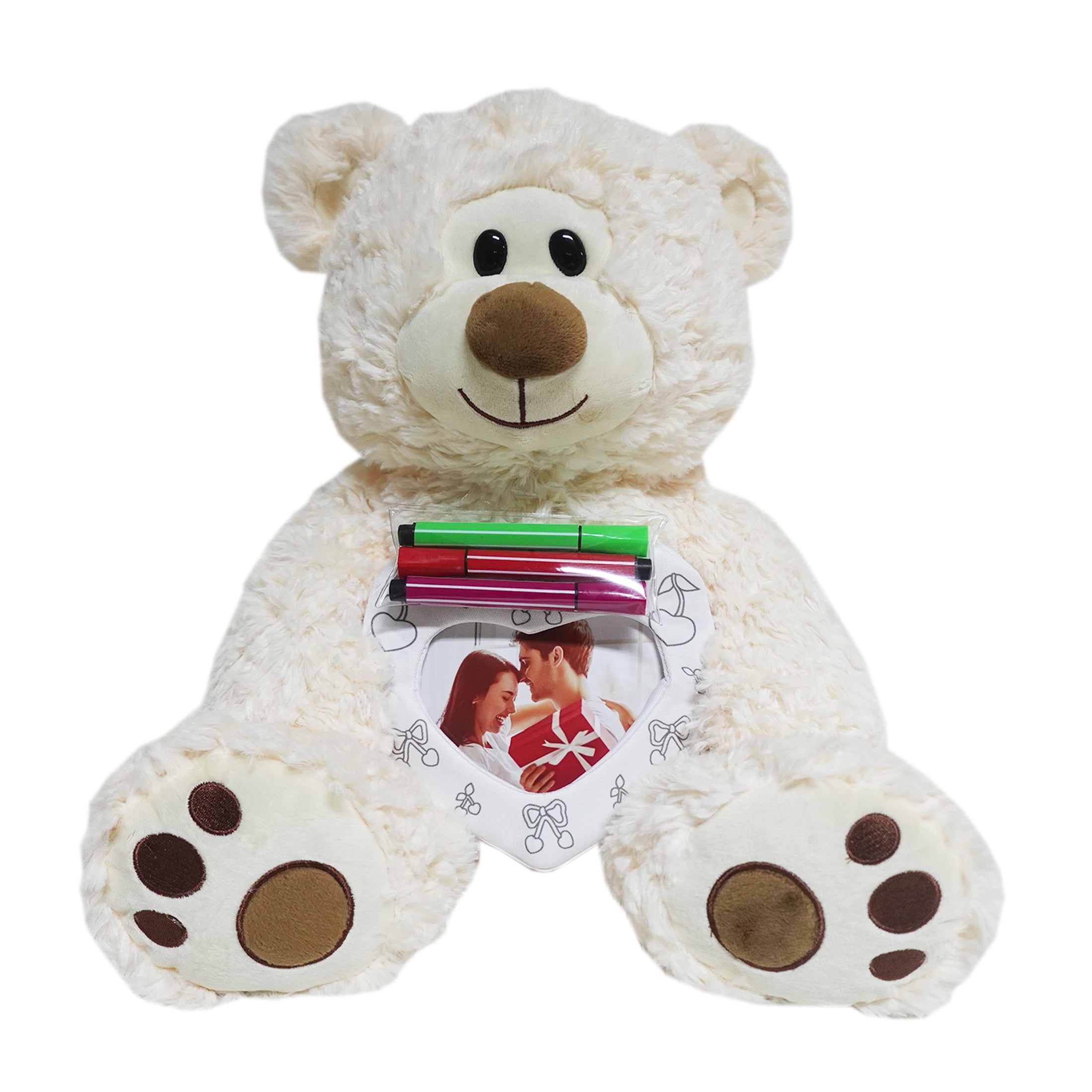 Way to Celebrate Large Plush Bear Cream