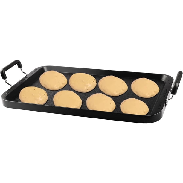 Plancha para estufa Vayepro, 2 quemadores, aluminio antiadherente de 22 pulgadas