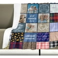 thumbnail image 3 of Customized Blanket with Photos & Text for Mom Dad Baby Family Friends Personalized Picture Blanket for Birthday Christmas for Women Sister Wife Grandma(10 Photos,50x60 Sherpa), 3 of 6