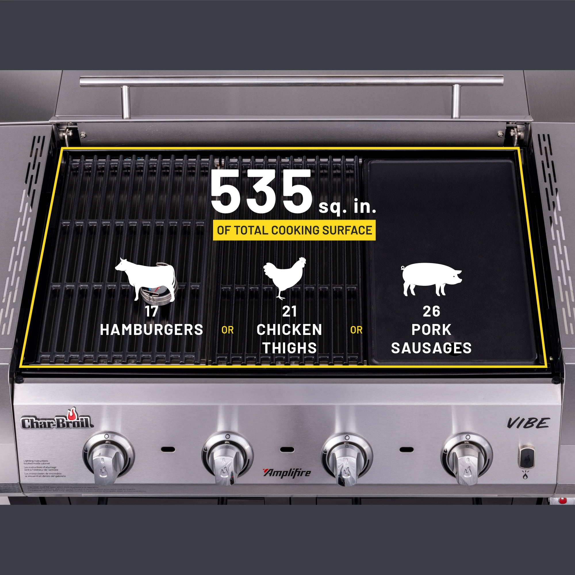 Charbroil® Vibe™ 535 Gas Grill - Griddle