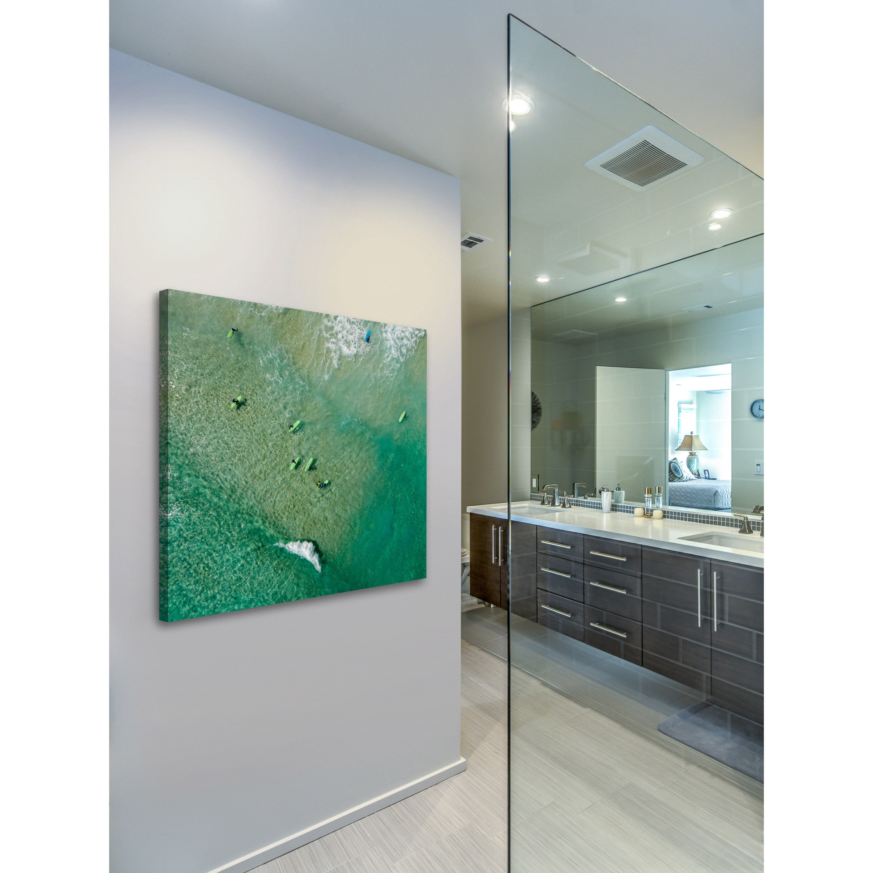 Marmont Hill "Green Boards" by Karolis Janulis Painting Print on Wrapped Canvas